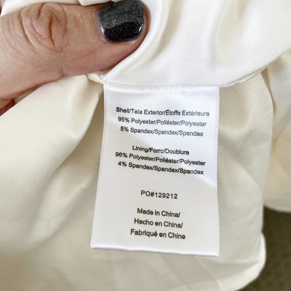 [Modcloth] Lily White Loveliness Babydoll Dress Jacquard Bell Sleeves NWT Sz 1X - Picture 12 of 12